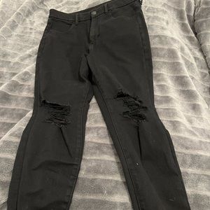 American Eagle Ripped Black Dream Jeans High waisted